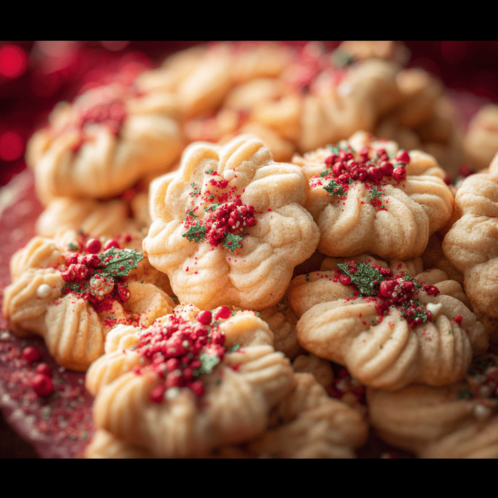 Spritz Butter Christmas Cookies
